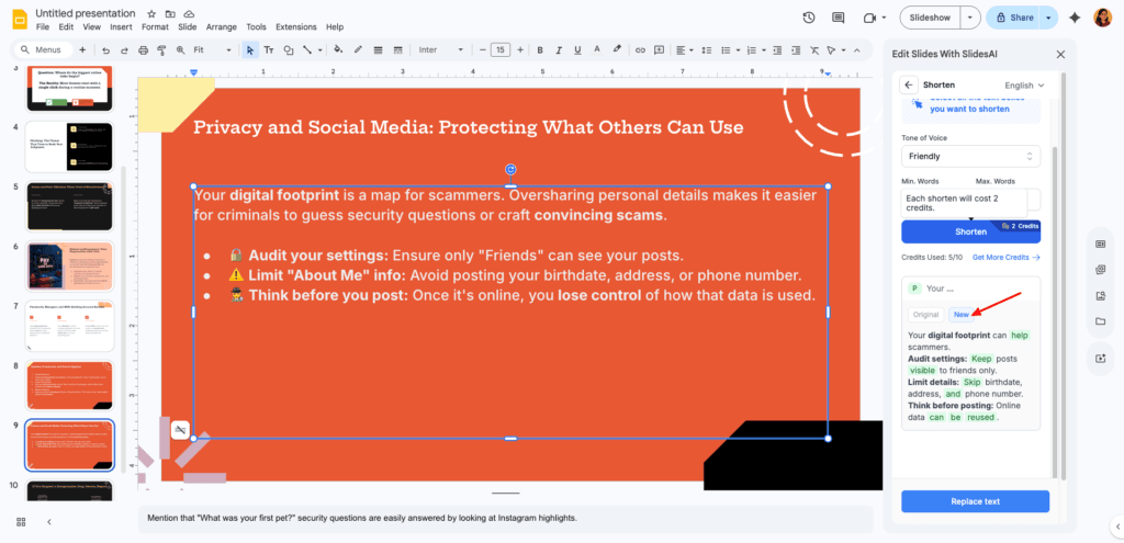 11 Best AI Presentation Makers (2026) - These AI Tools Will Blow Your Presentation Mind 11 SlidesAI - PPT Text Editing