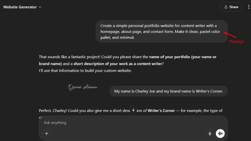 15 Best FREE Custom GPTs on GPT Store (2026) 33 Website Generator Example