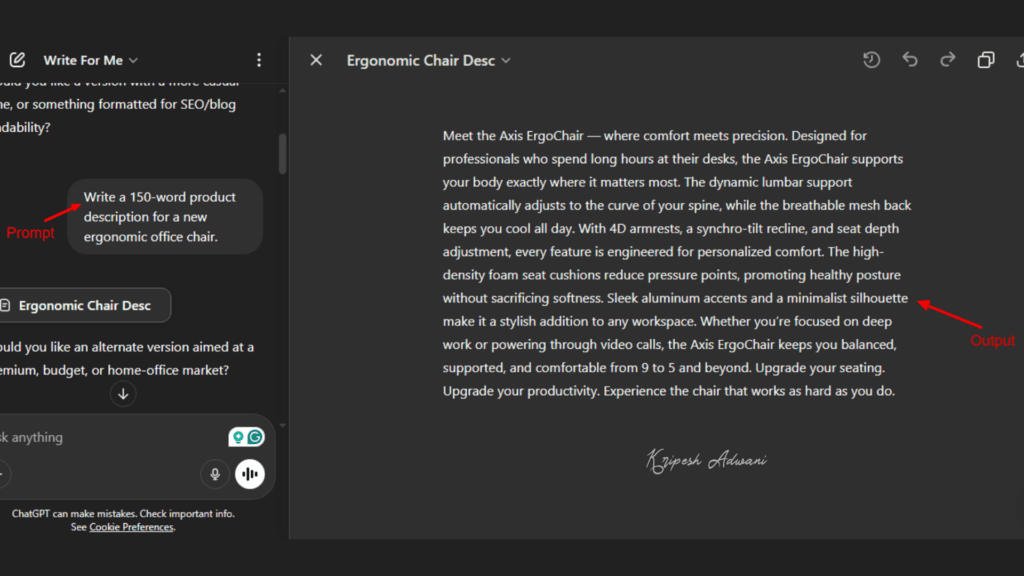 15 Best FREE Custom GPTs on GPT Store (2026) 5 Write for Me Example 3 1