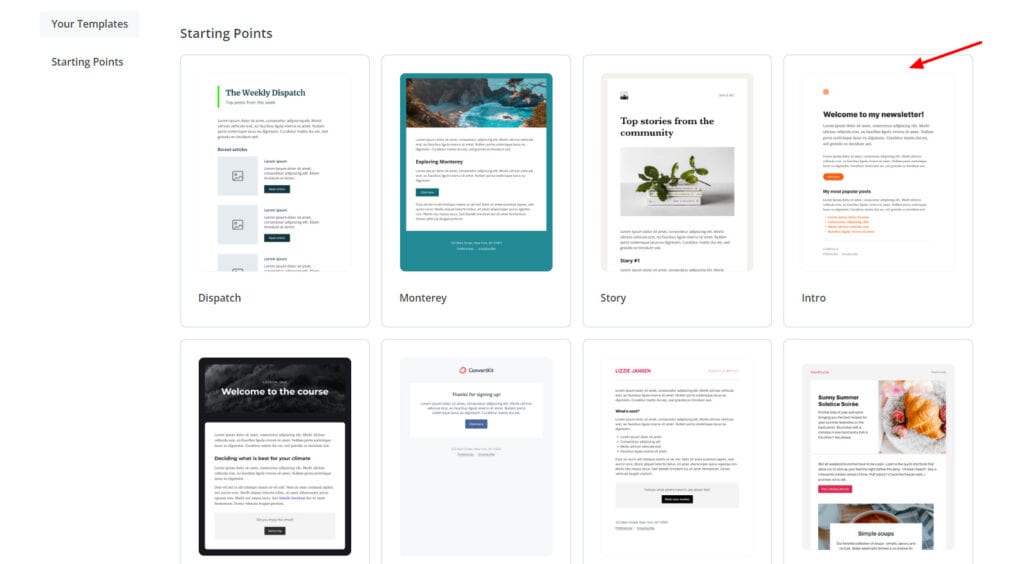 8 Best Free Email Marketing Tools (2026) -Really FREE 7 ConvertKit templates