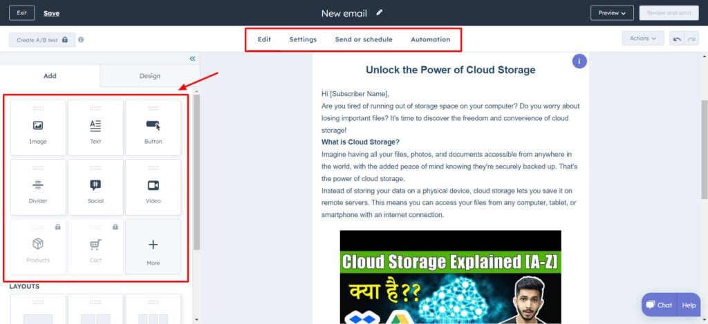 8 Best Free Email Marketing Tools (2026) -Really FREE 27 HubSpot Email Design