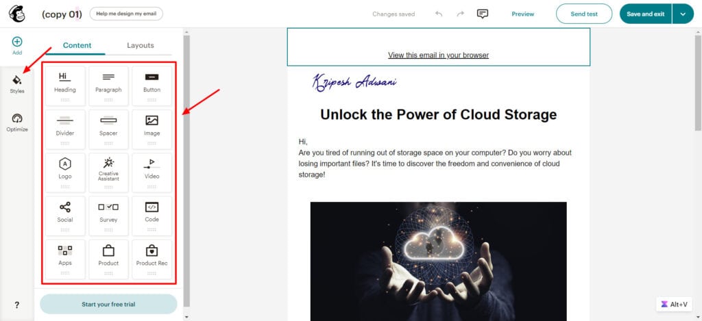 8 Best Free Email Marketing Tools (2026) -Really FREE 11 Mailchimp email design