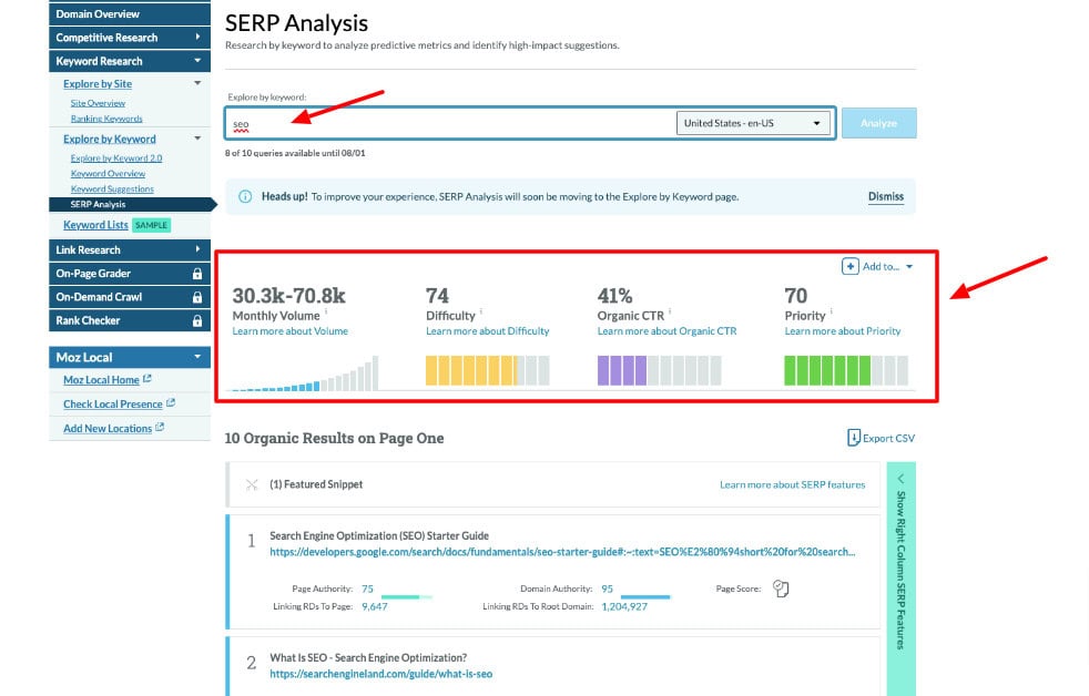 9 Best Free Keyword Research Tools ( 2026) - Better Than Paid 7 Moz SERP Analysis