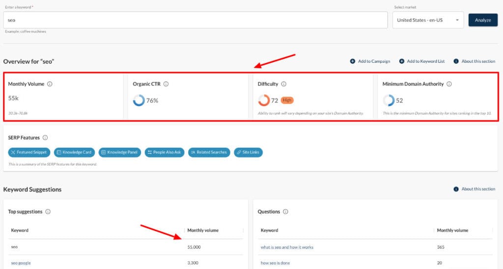 9 Best Free Keyword Research Tools ( 2026) - Better Than Paid 6 Moz - keyword analysis