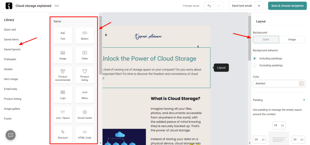 8 Best Free Email Marketing Tools (2026) -Really FREE 16 Omnisend email design