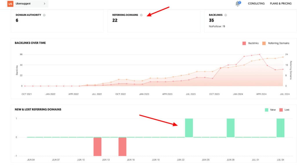 9 Best Free Keyword Research Tools ( 2026) - Better Than Paid 11 Ubersuggest Backlinks overview