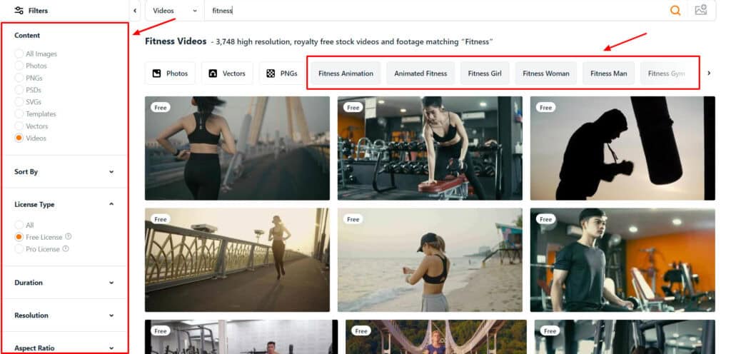 Vecteezy video library