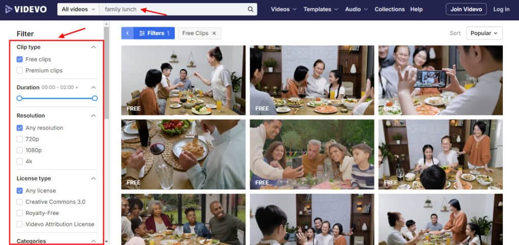 Videvo - video library