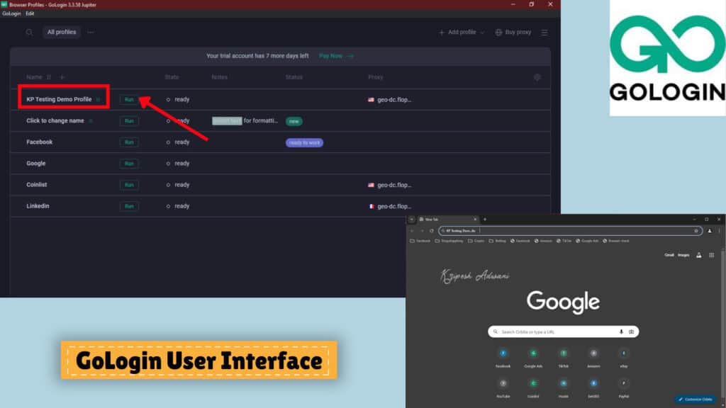 6 Best Antidetect Browsers (2026) - Multi Accounting & Privacy 7 GoLogin UI
