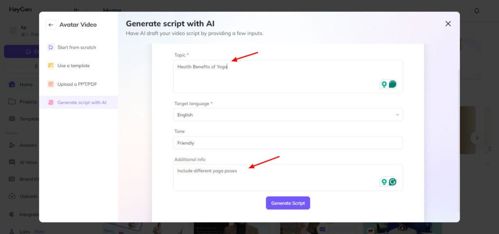 9 Best AI Video Generators (2026) - FREE & Paid 16 HeyGen AI script generation