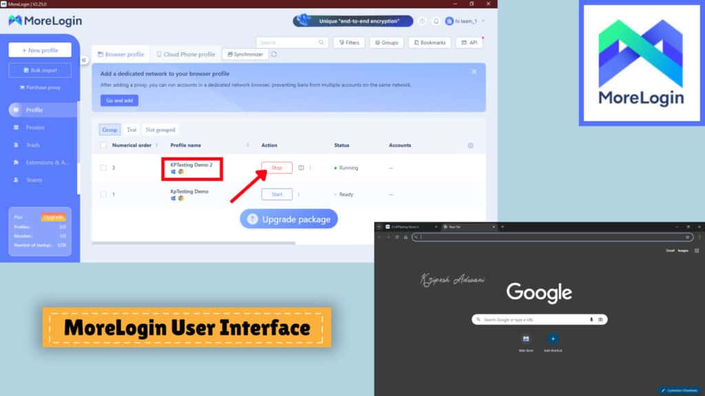 6 Best Antidetect Browsers (2026) - Multi Accounting & Privacy 11 MoreLogin UI