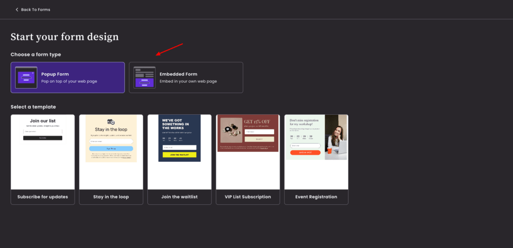 Benchmark Email - Forms
