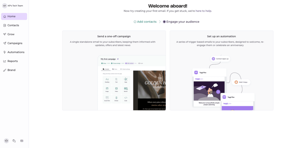 EmailOctopus - email campaigns
