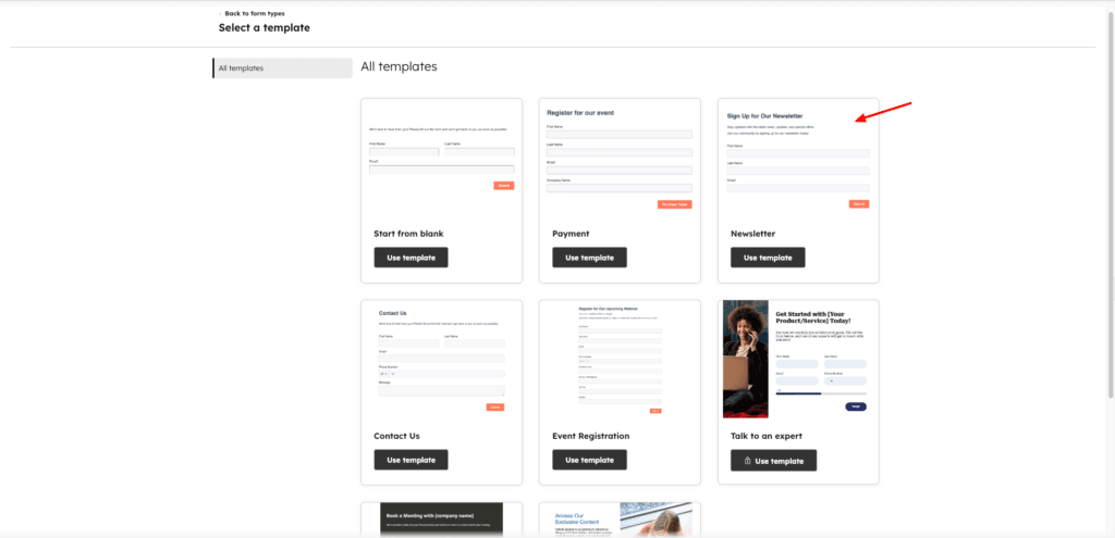 Hubspot Email Form Templates
