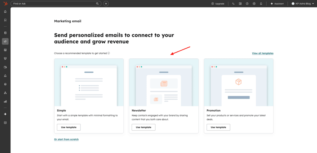HubSpot Email Types
