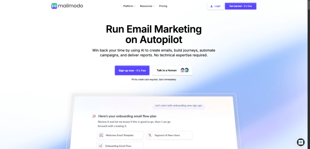 Mailmodo - homepage

