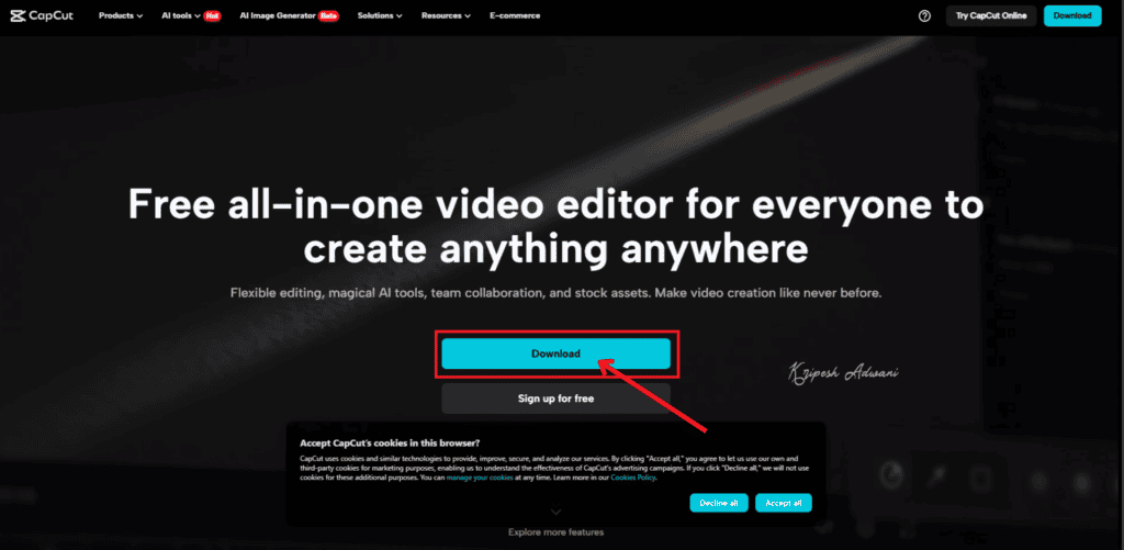 How To Use CapCut in India (2026) 8 2 Download Capcut app