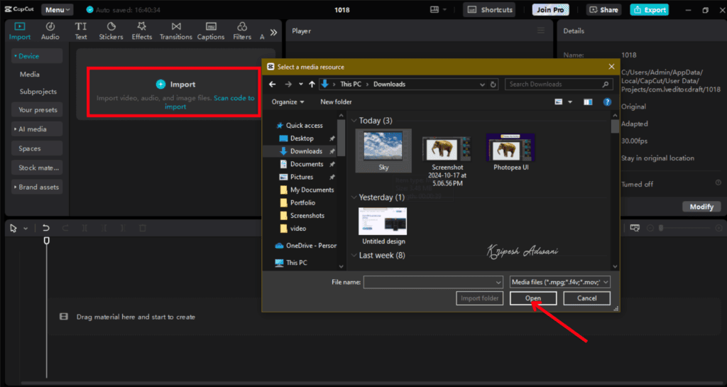 How To Use CapCut in India (2026) 11 5 Import clips