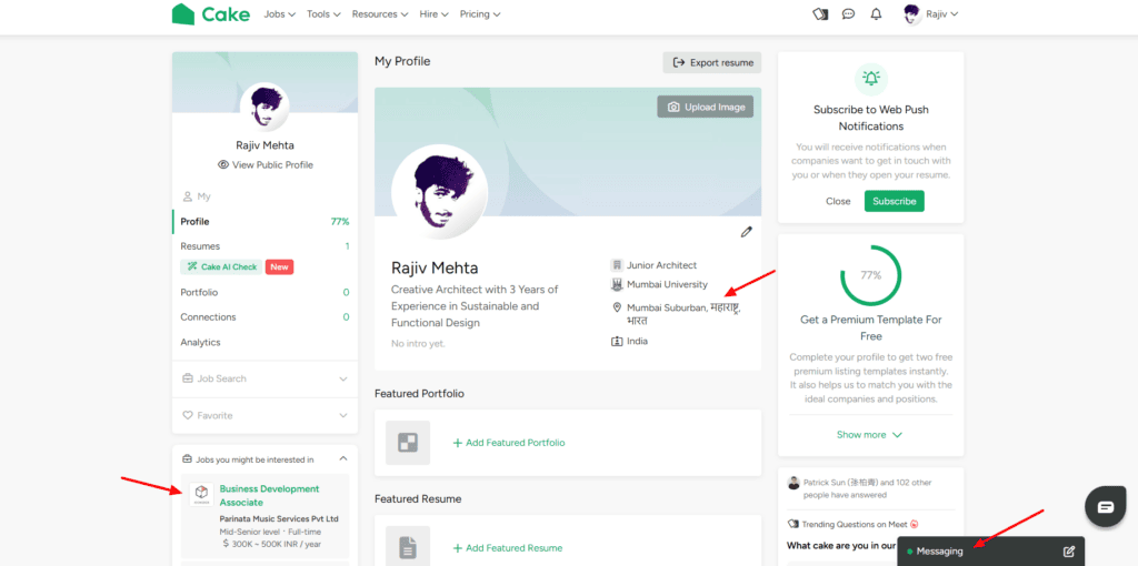 7 Free AI Resume Builders (2026) - Create Killer Resumes in Minutes 11 Cake UI