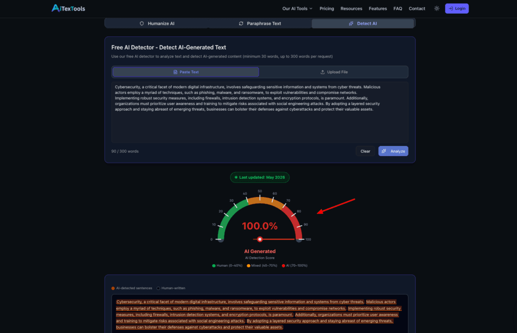 AI Text Tools - Content Detector
