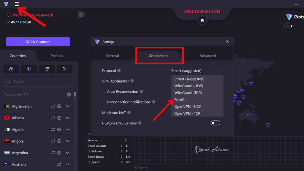 Proton VPN Review (2026) - Best Free VPN? 4 Enable Stelth Protocol
