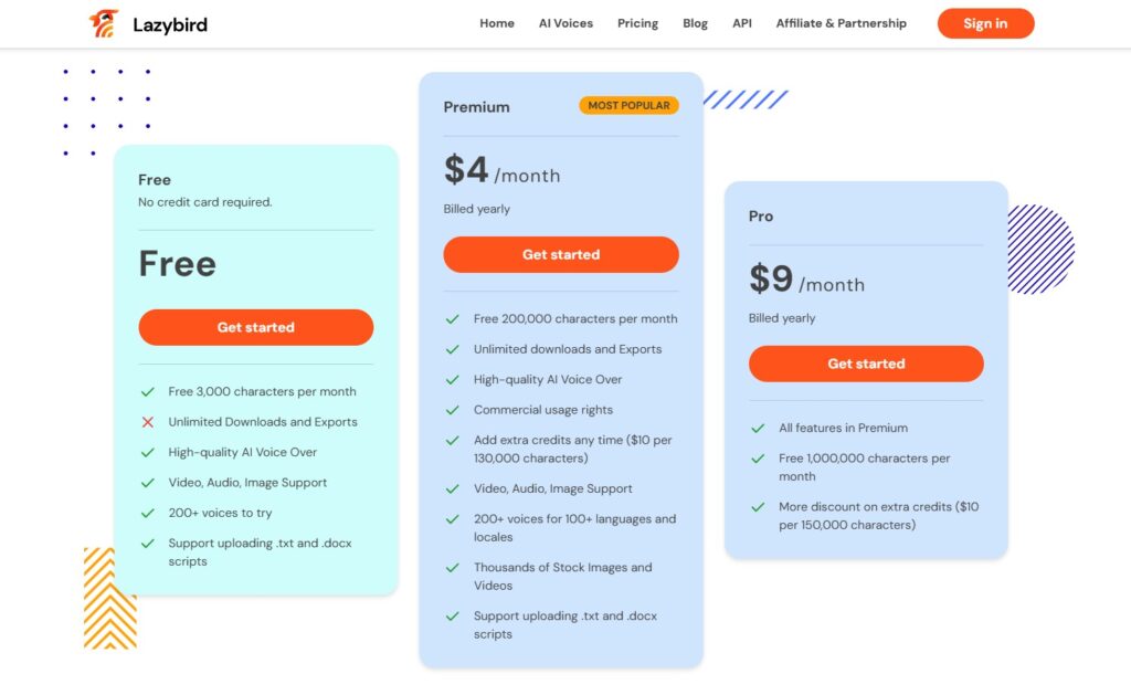 Lazybird AI Review (2026) - The True ElevenLabs Killer? 12 Lazybird AI - Pricing