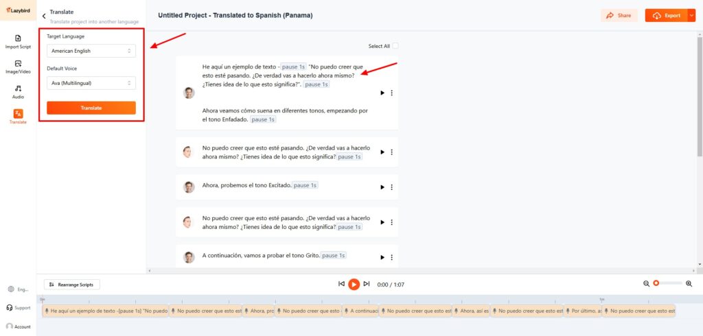 Lazybird AI Review (2026) - The True ElevenLabs Killer? 6 Lazybird AI translation