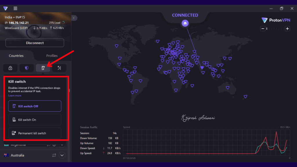 Proton VPN Review (2026) - Best Free VPN? 13 Proton Kill switch option
