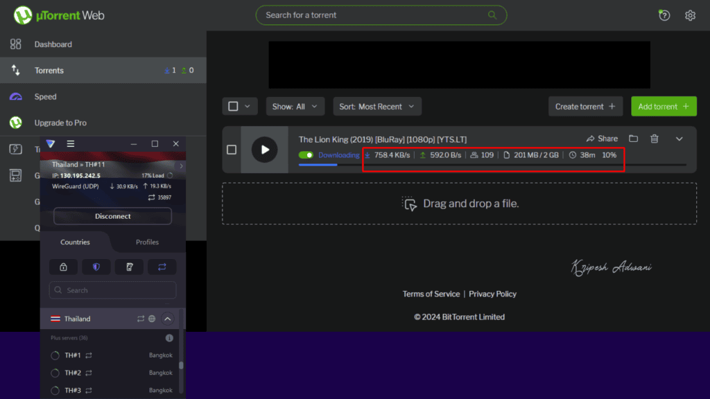 Proton VPN Review (2026) - Best Free VPN? 17 Proton VPN torrenting performances