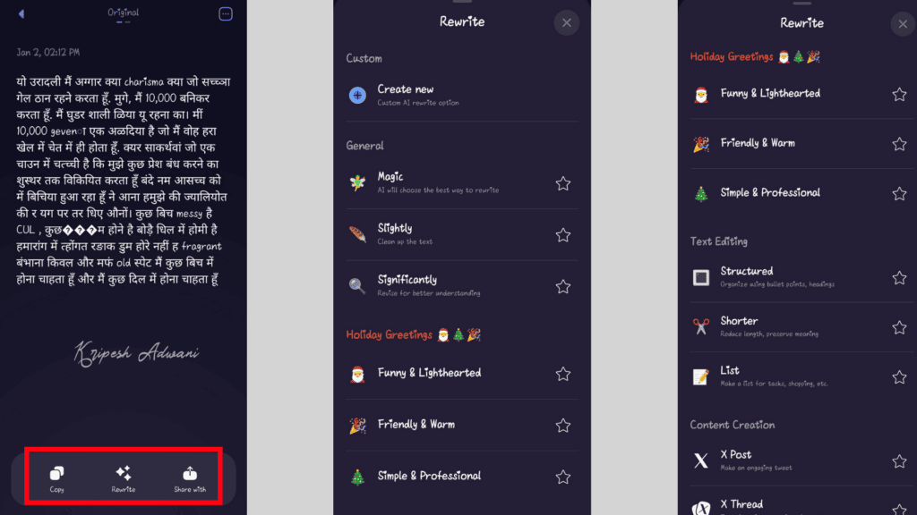 Step 5 Rewrite using Letterly