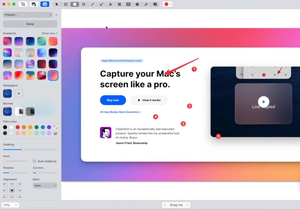 12 Best Mac Apps for Productivity in 2026: Complete Guide 4 CleanShot X - Background effects