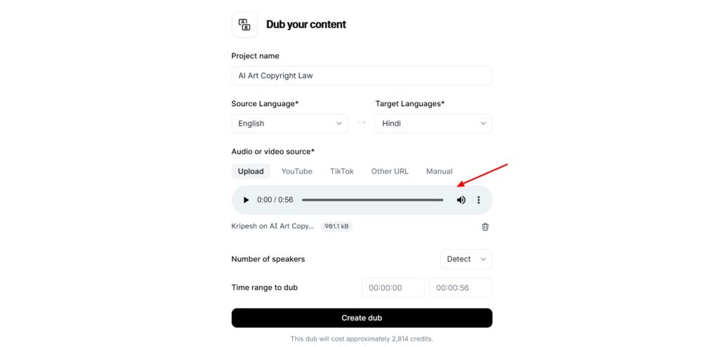 ElevenLabs - AI voice dubbing