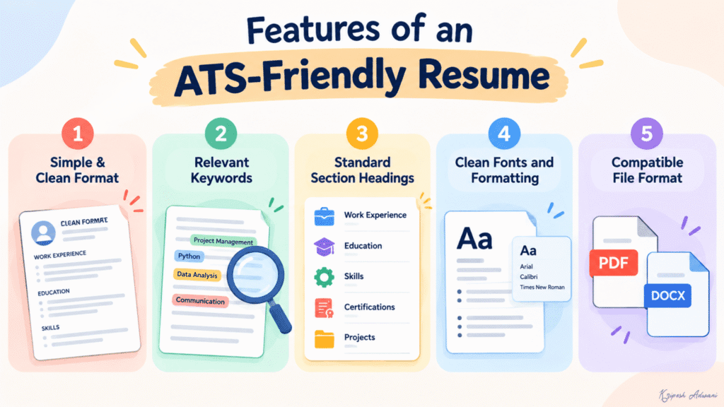 Features of ATS-Friendly Resume
