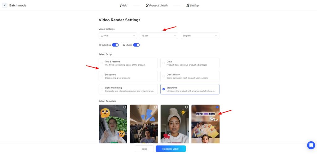 JoggAI Review (2026) - Best AI Video Creator Right Now? 18 JoggAI batch mode - video render settings