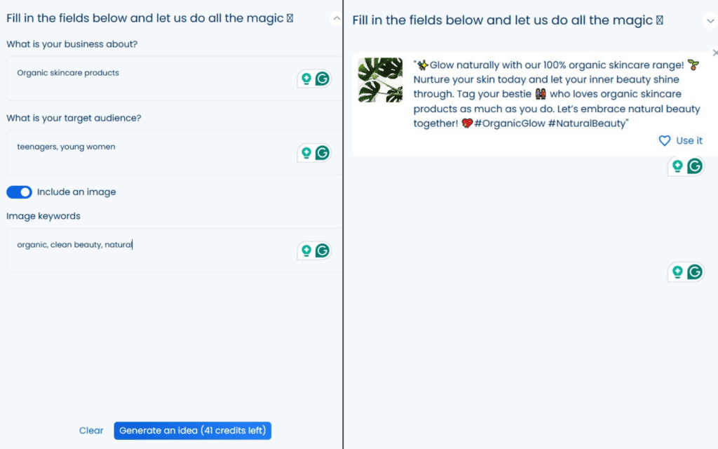 Vista Social - post ideas