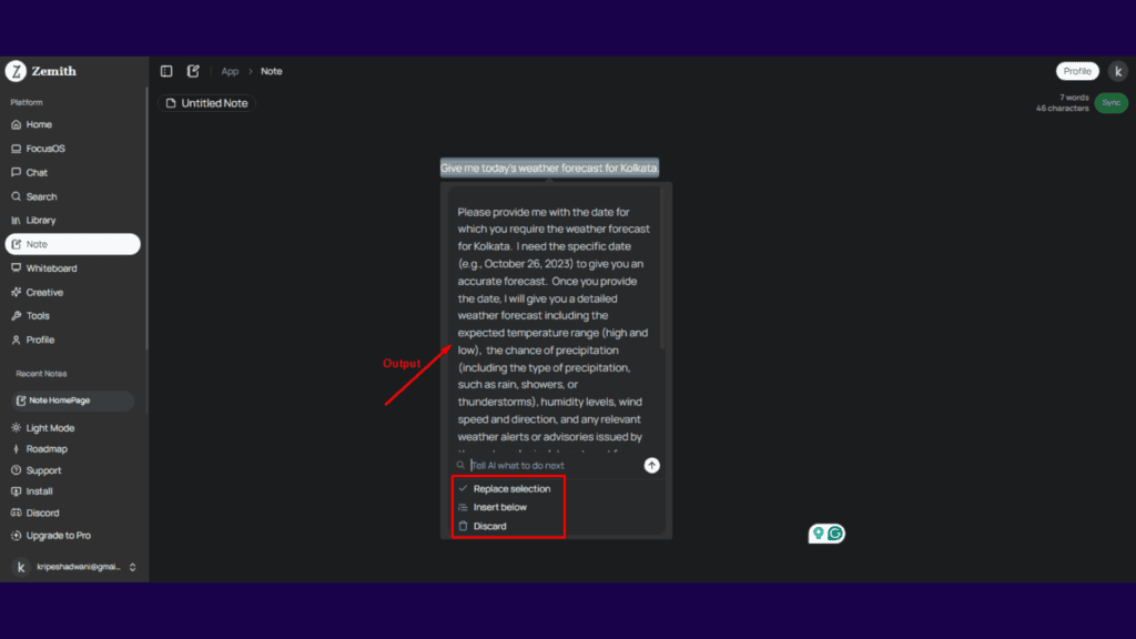 Zemith AI Review (2026) - King Of AIO AI Tools? 18 Zemith Note Output