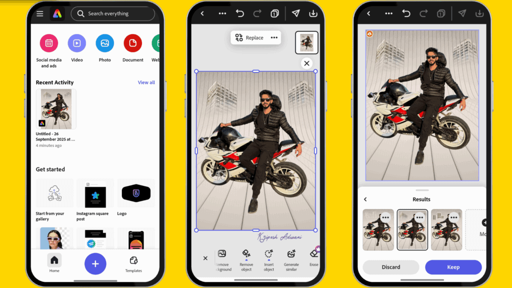 11 Best AI Photo Editor Apps for Android in 2026 (Tested & Ranked) 14 Adobe Express UI