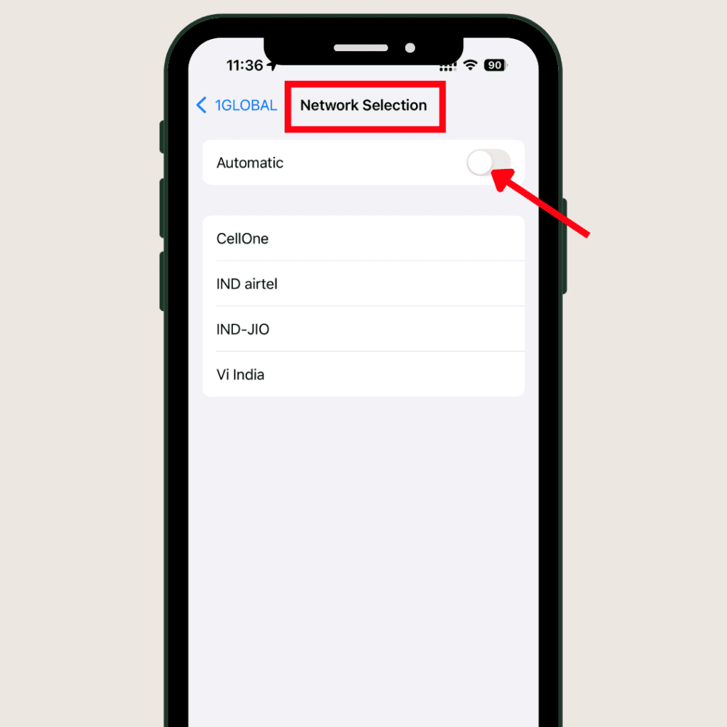 How to Use eSIM While Traveling (2026): Step-by-Step Guide to Avoid Roaming Charges 9 Manual carrier selection