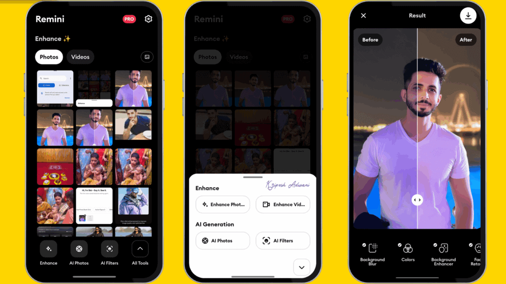 11 Best AI Photo Editor Apps for Android in 2026 (Tested & Ranked) 17 Remini UI