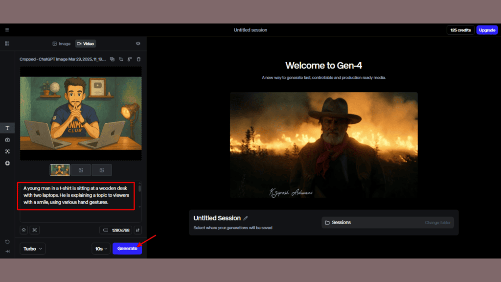 How To Create Ghibli Style AI Videos (FREE) 16 Runway ML Interface