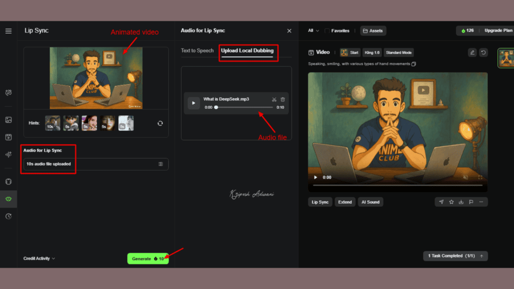 How To Create Ghibli Style AI Videos (FREE) 13 Step 5 Upload an Audio File