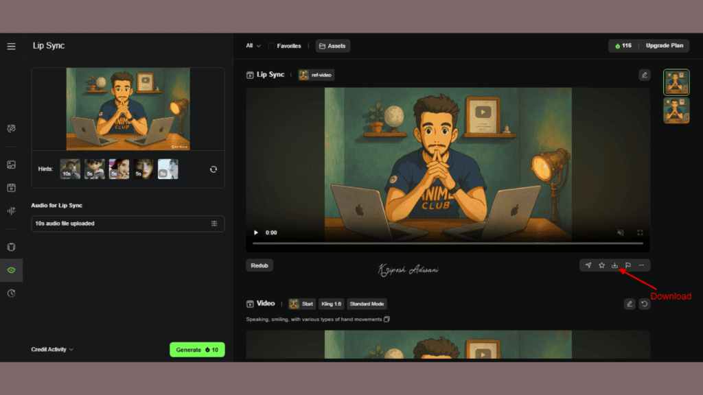 How To Create Ghibli Style AI Videos (FREE) 14 Step 6 Download the Final Output