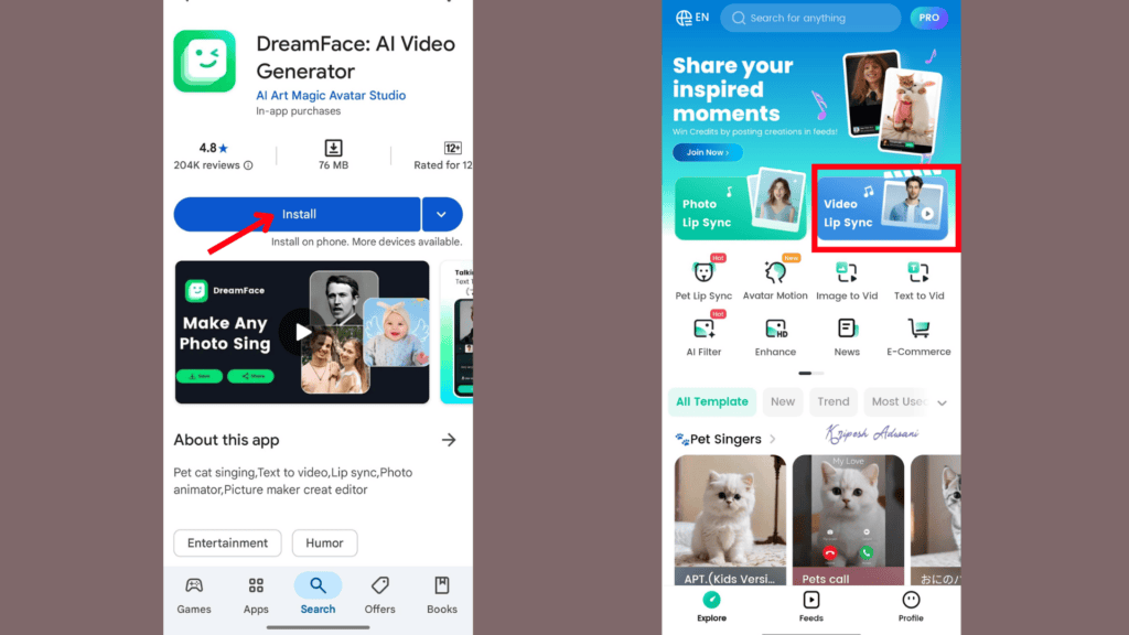 How To Create Ghibli Style AI Videos (FREE) 6 Step 6 Sign in to the DreamFace App
