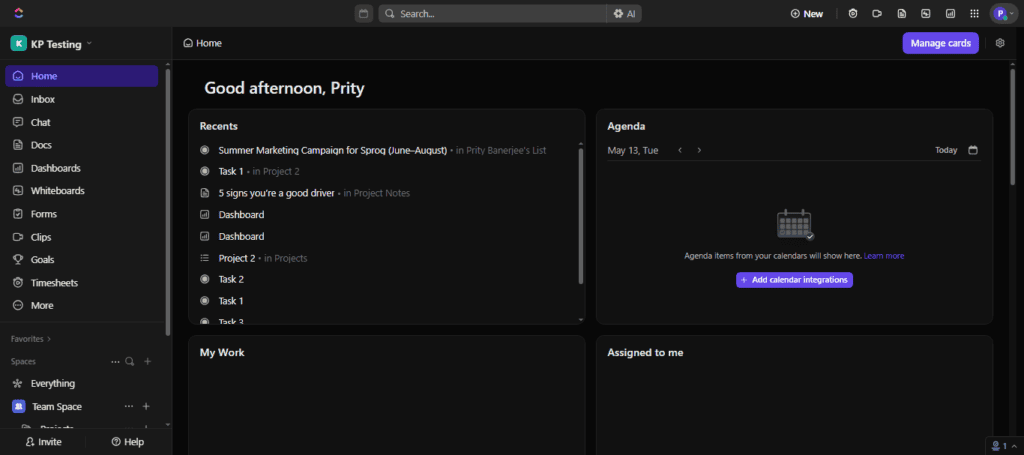 ClickUp - best ai note taking app