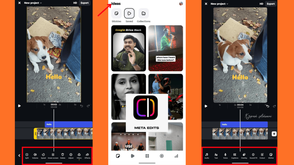Edits by Meta - capcut alternatives