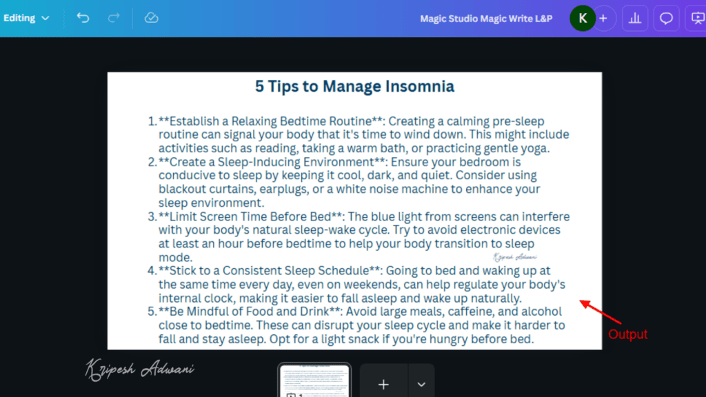 How to Use AI in Canva (2026): 12 Powerful Methods To Create Better Designs Faster 13 Magic Write Example