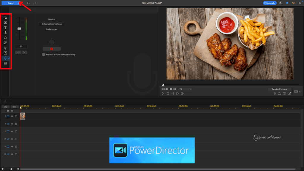 PowerDirector Interface