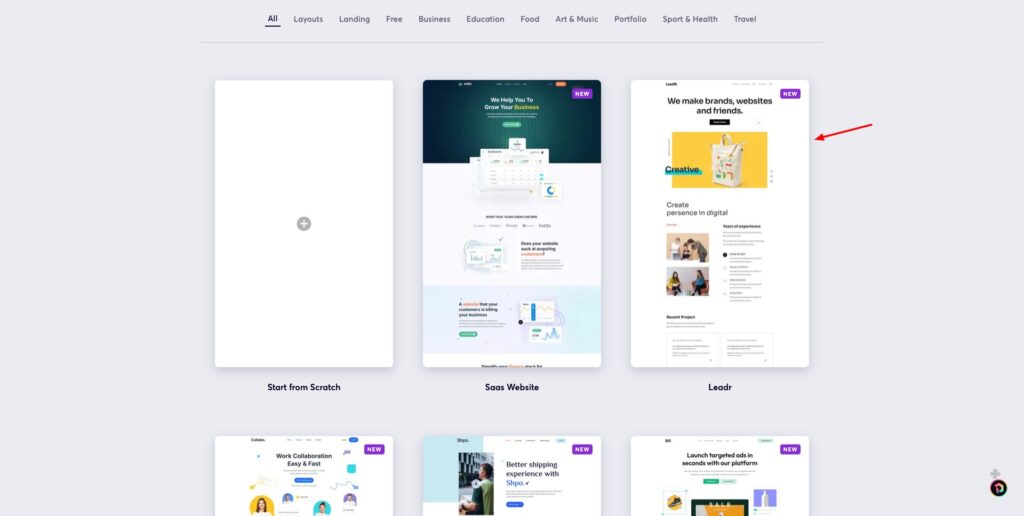 Brizy Cloud Review (2026) - AI Web Builder For Easy & Cheap Websites 4 Brizy Cloud - templates