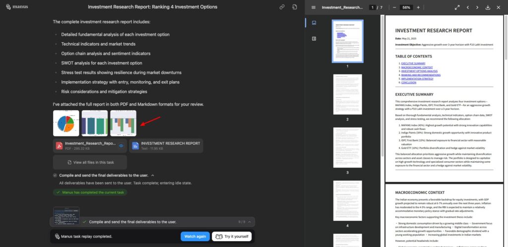 How To Use Manus AI - Investment Research