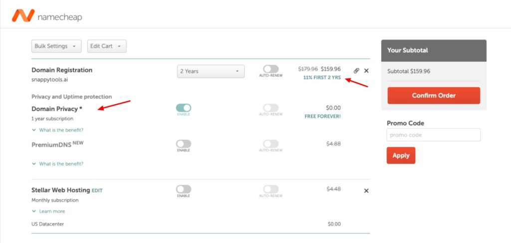 7 Best Places to Buy .AI Domains (2026): AI Domain Guide + Hidden Costs to Avoid 6 Buying AI domain from Namecheap